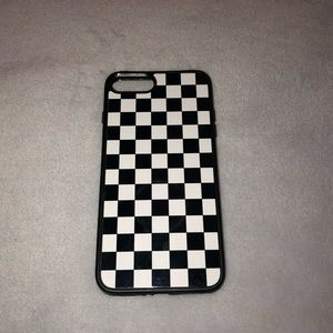 Black and White Checkered IPhone 8 Plus Case